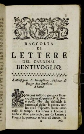 Lettera I. - Lettera XIX.