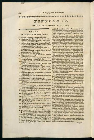 642-658, Titulus II. De Celebratione Festorum.