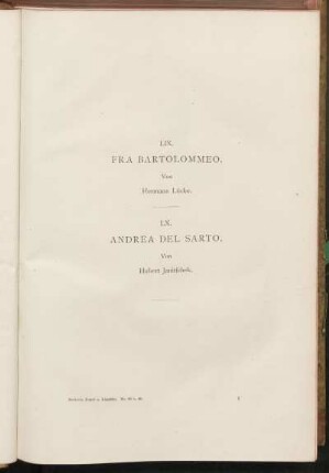 LIX. Fra Bartolommeo. Von Hermann Lücke.