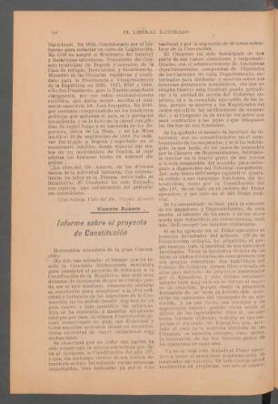 Informe sobre el proyecto de Constitución