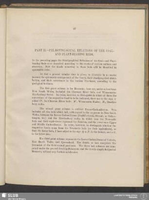 Part II. Palaeontological Relations Of The Coal- And Plant-Bearing Beds