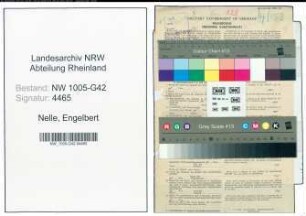 Entnazifizierung Engelbert Nelle , geb. 13.01.1898 (Werkstattbesitzer)