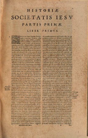 Historiae Societatis Iesv Pars ..., 1. Pars prima sive Ignatius