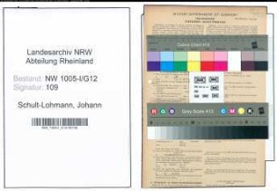 Entnazifizierung Johann Schult-Lohmann , geb. 08.10.1886 (Lehrer)