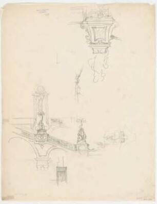 Thiersch, Friedrich von; München; Justizpalast - Treppengeländer (Teilansichten)