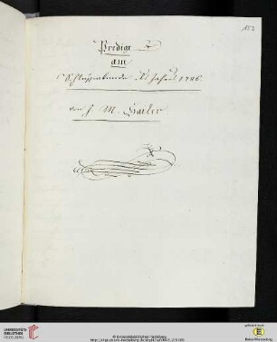 Predigt am Schlußabend des Jahres 1786
