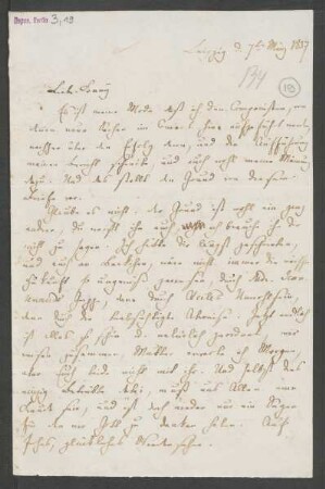 Brief an Fanny Hensel : 07.03.1837