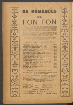 Os romances de Fon-Fon