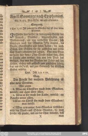 Am II. Sonntage nach Epiphanias.