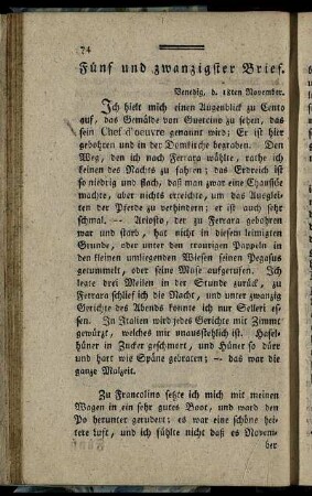 Fünf und zwanzigster Brief. - Zwey und dreyßigster Brief.