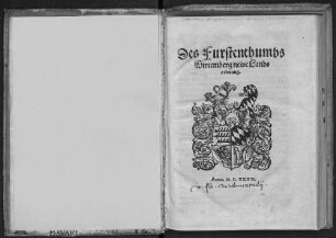 Des Fürstenthumbs Wirtemberg newe Landsordnung : [Geben ... den ersten tag des monats Junij ... tausent fünf hundert dreissig vnnd sechs ...]