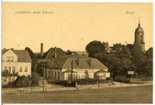 Lohmen. Gasthof mit Kirche