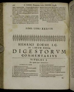 In Librum XXXIX.