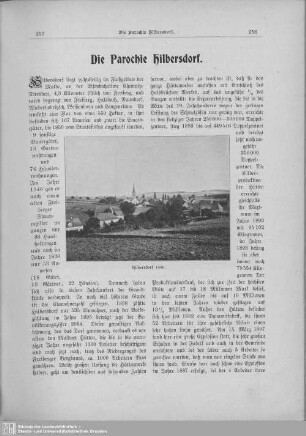 Die Parochie Hilbersdorf