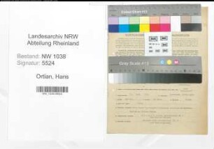 Entnazifizierung Hans Ortian , geb. 10.06.1913 (Aufseher)