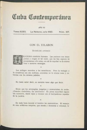 Con el eslabón : (Duodécimo apéndice)
