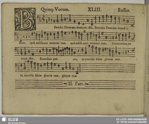XLIII. Benedic Domine domum istam