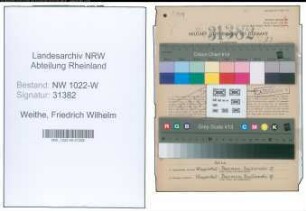 Entnazifizierung Friedrich Wilhelm Weithe , geb. 02.11.1890 (Inspektor)