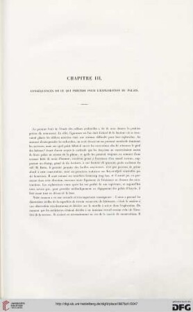 Chapitre III: Conséquences de ce qui précède pour l'exploration du palais