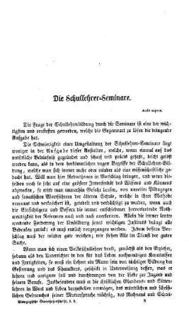 Die Schullehrer-Seminare