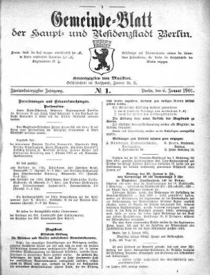 1901,1: No. 1, 6. Januar 1901