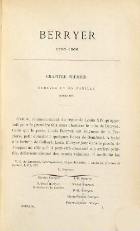 Berryer, sa vie et ses oeuvres 1790-1868