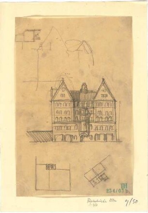 Fischer, Theodor; Köln; Rheinbrücke - Teilansicht, Details
