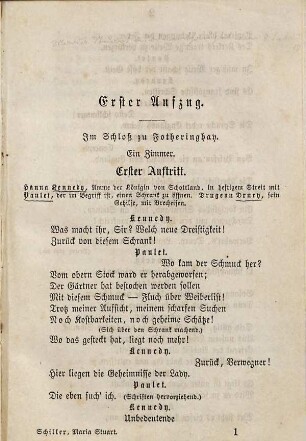 Maria Stuart : Ein Trauerspiel