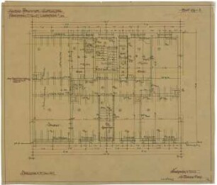 Billing, Hermann; Karlsruhe, Gerwigstr. 35; Haus Wilhelm Pfrommer - EG und 1. OG (Werkplan)