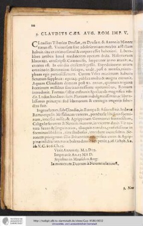 5. Claudius Caes. Aug. Rom. Imp. V.