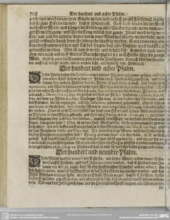Der hundert und achte Psalm