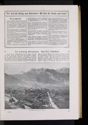 Die Eroberung Montenegros.