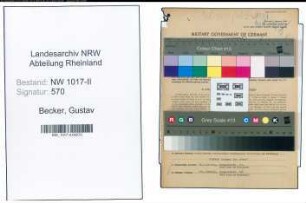 Entnazifizierung Gustav Becker , geb. 03.01.1888 (Obersteuerinspektor)