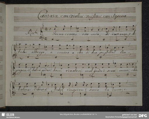 Recitativo: Innocente cor mio di costanza e di fede albergo