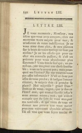 Lettre LIII. - Lettre LXII.