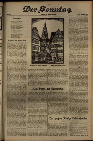 Dritte Ausgabe vom Samstag, den 27. Februar 1937.