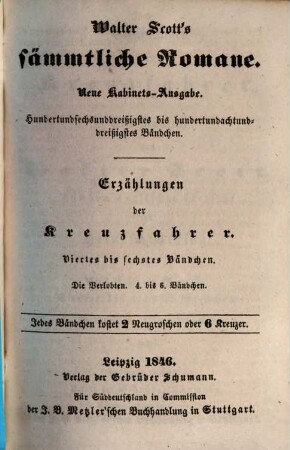 Erzählungen der Kreuzfahrer : Ein Roman ..., 4/6. Die Verlobten