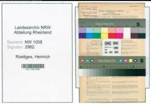 Entnazifizierung Heinrich Roettges , geb. 05.09.1877 (Klaermeister)