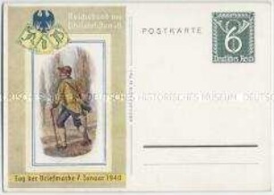 Postkarte zum Tag der Briefmarke am 7. Januar 1940