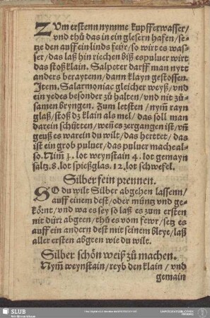 Silber fein prennen