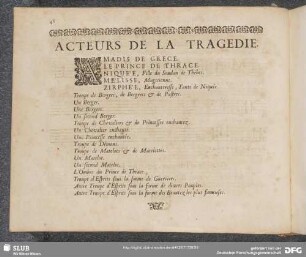 Acteurs de la tragedie