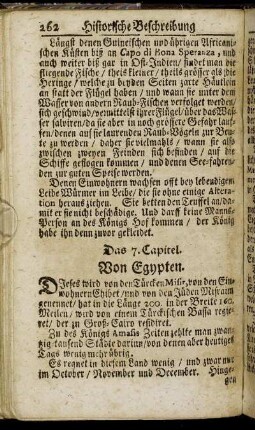 Das 7. Capitel. Von Egypten.