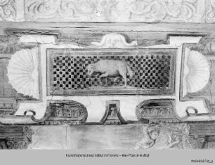 Allegorie der Zeit mit Jahreszeiten und Tageszeiten, Genreszenen und Landschaftsdarstellungen : Deckenfresken der Sala Terrena