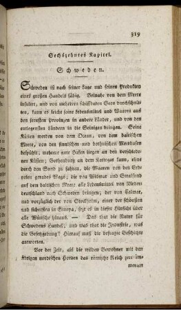 Sechzehntes Kapitel. Schweden.