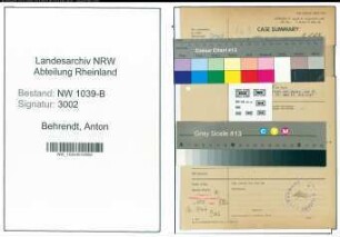 Entnazifizierung Anton Behrendt , geb. 00.00.0000 (Polizist)