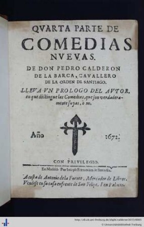 Quarta Parte de Comedias Nuevas
