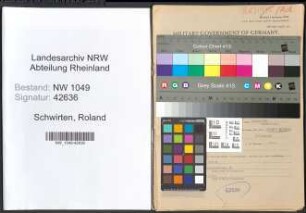 Entnazifizierung Roland Schwirten , geb. 25.01.1891 (Angestellter)