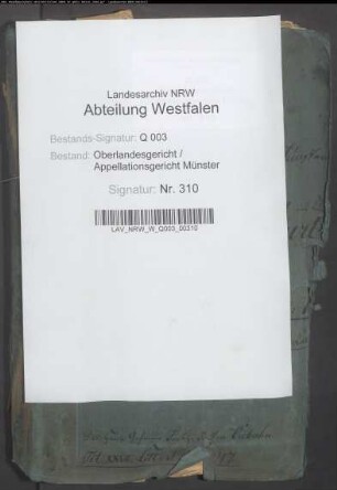 Lokal und Utensilien des Kreisgerichtes zu Steinfurt