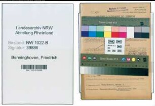 Entnazifizierung Friedrich Benninghoven , geb. 27.02.1896 (Inspektor)