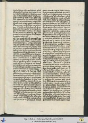 In oppositum